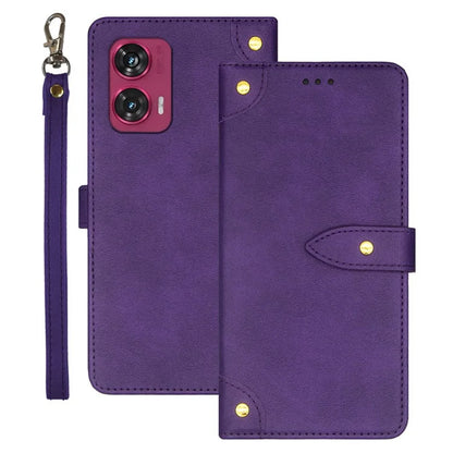 IDEWEI For Motorola Edge 50 Fusion 5G Case Card Slots Leather Phone Cover