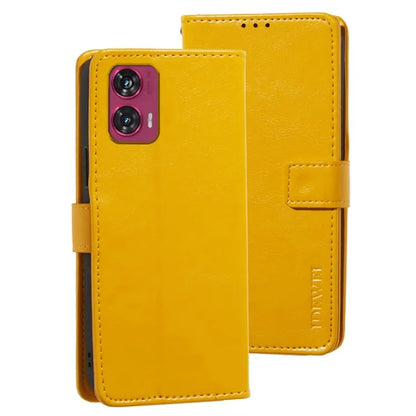 IDEWEI For Motorola Edge 50 Fusion 5G Case Wallet Crazy Horse Texture Leather Phone Cover