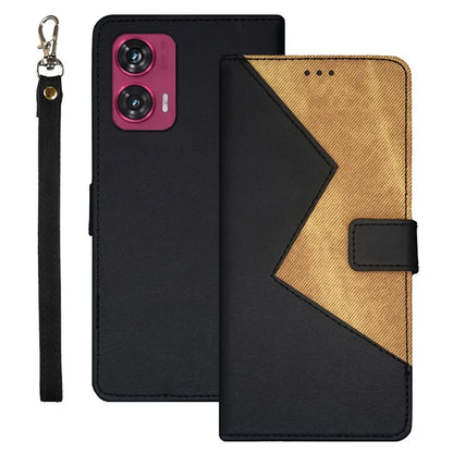 IDEWEI For Motorola Edge 50 Fusion 5G Case with 3 Card Slots PU Leather Phone Cover