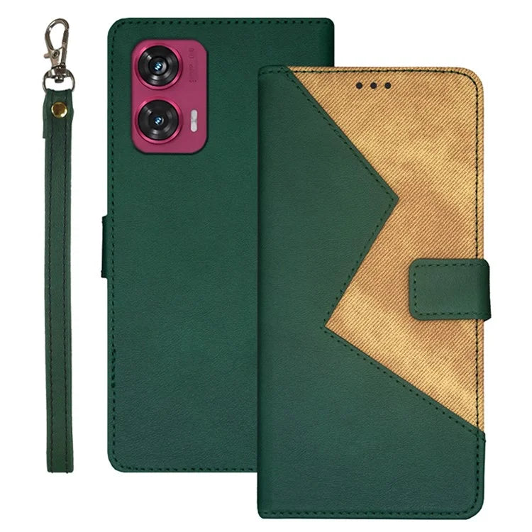 IDEWEI For Motorola Edge 50 Fusion 5G Case with 3 Card Slots PU Leather Phone Cover
