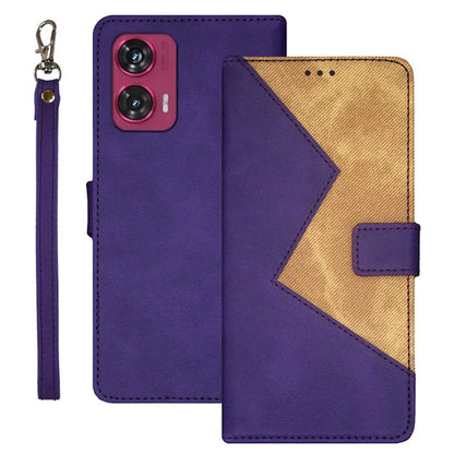 IDEWEI For Motorola Edge 50 Fusion 5G Case with 3 Card Slots PU Leather Phone Cover
