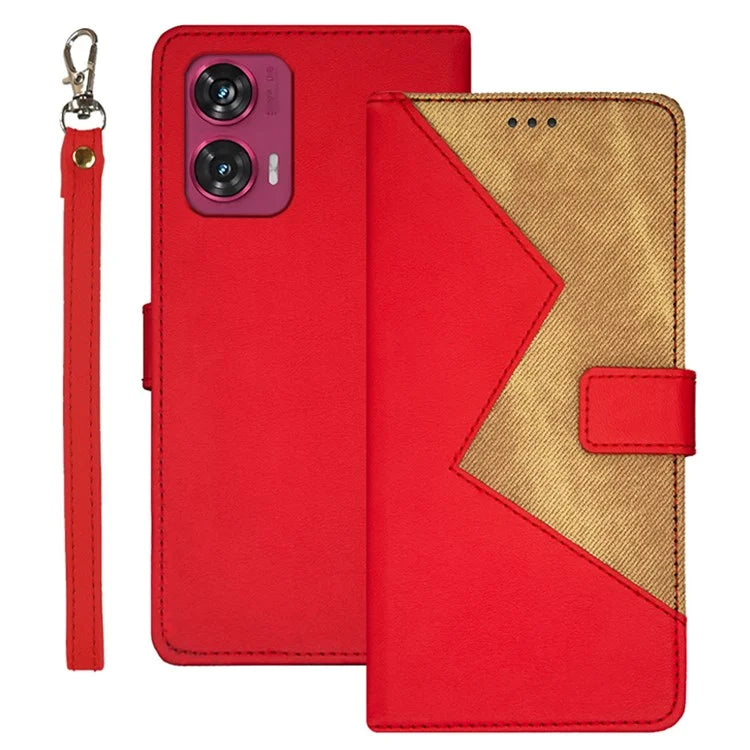 IDEWEI For Motorola Edge 50 Fusion 5G Case with 3 Card Slots PU Leather Phone Cover