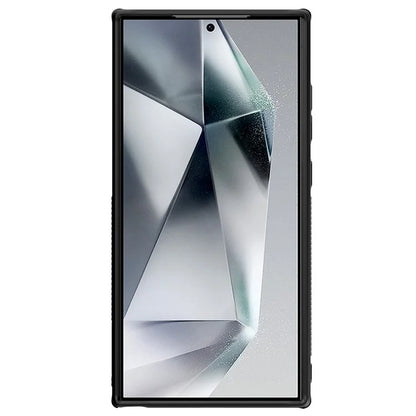 NILLKIN Carboprof Case for Samsung Galaxy S24 Ultra Case TPU+Aramid Fiber Lens Kickstand Phone Cover