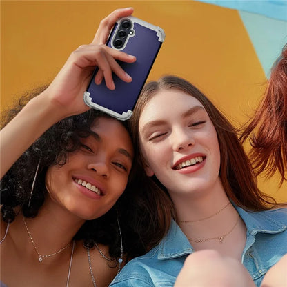 L-Style For Samsung Galaxy A55 5G Case Anti-Scratch PC + Silicone Phone Cover