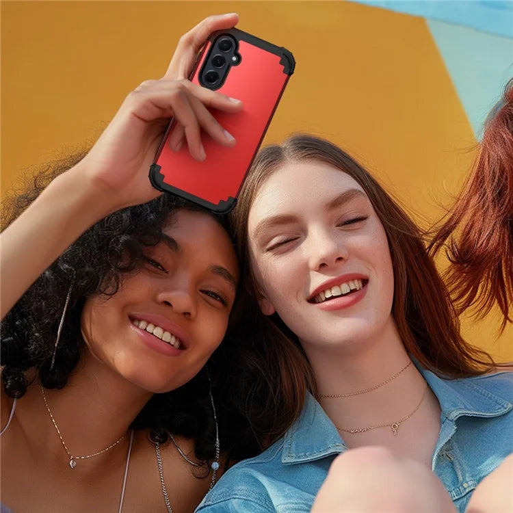 L-Style For Samsung Galaxy A55 5G Case Anti-Scratch PC + Silicone Phone Cover