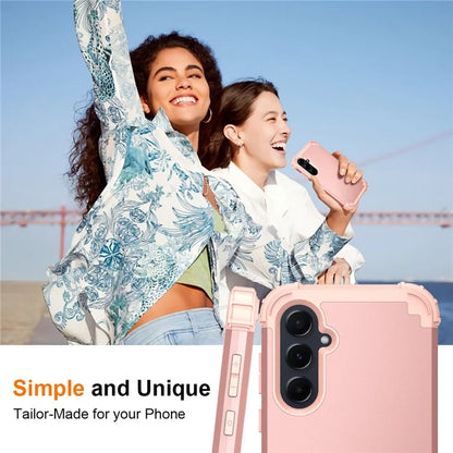 L-Style For Samsung Galaxy A55 5G Case Anti-Scratch PC + Silicone Phone Cover