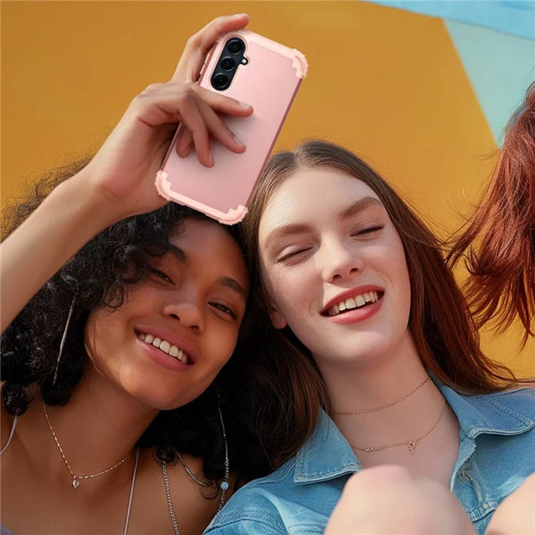 L-Style For Samsung Galaxy A55 5G Case Anti-Scratch PC + Silicone Phone Cover