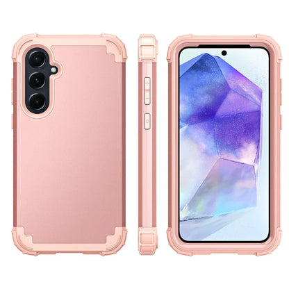 L-Style For Samsung Galaxy A55 5G Case Anti-Scratch PC + Silicone Phone Cover