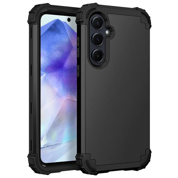 L-Style For Samsung Galaxy A55 5G Case Anti-Scratch PC + Silicone Phone Cover