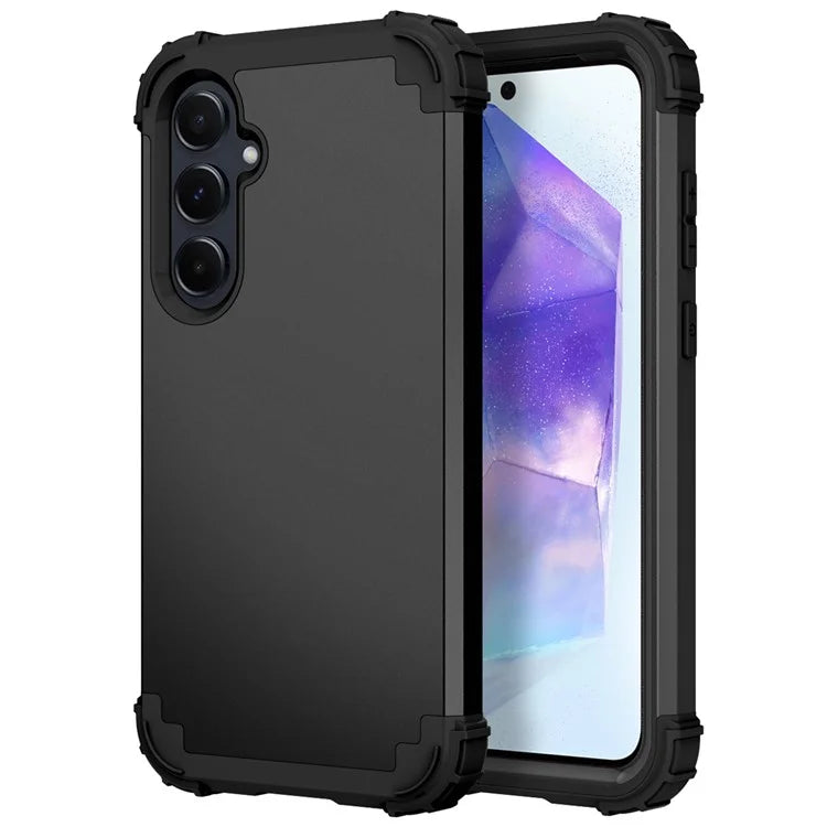 L-Style For Samsung Galaxy A55 5G Case Anti-Scratch PC + Silicone Phone Cover