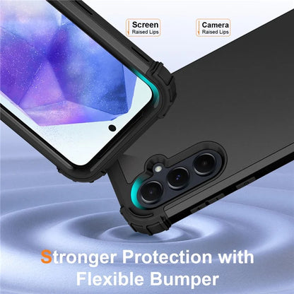 L-Style For Samsung Galaxy A55 5G Case Anti-Scratch PC + Silicone Phone Cover