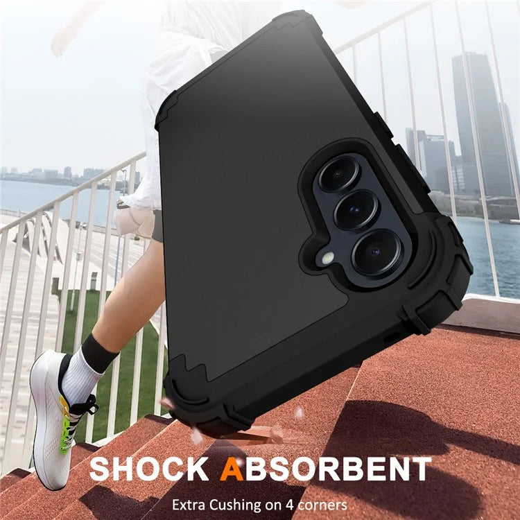 L-Style For Samsung Galaxy A55 5G Case Anti-Scratch PC + Silicone Phone Cover