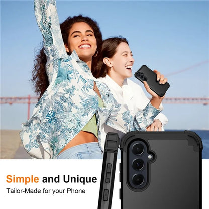 L-Style For Samsung Galaxy A55 5G Case Anti-Scratch PC + Silicone Phone Cover