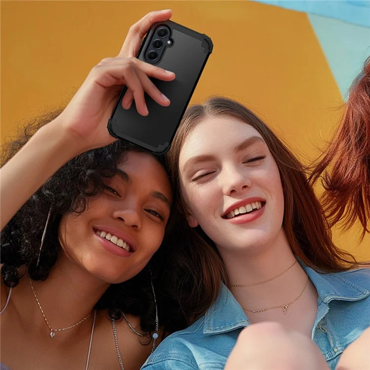 L-Style For Samsung Galaxy A55 5G Case Anti-Scratch PC + Silicone Phone Cover