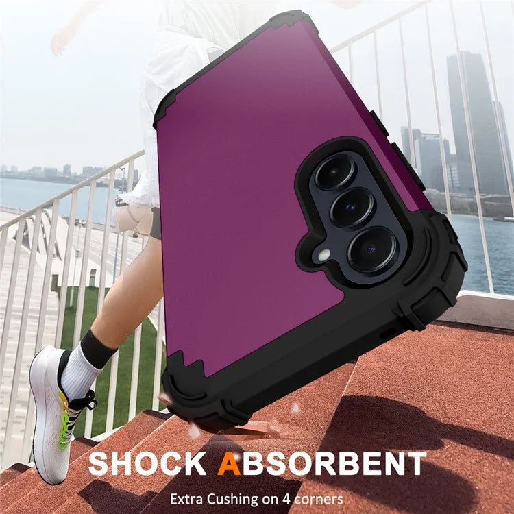 L-Style For Samsung Galaxy A55 5G Case Anti-Scratch PC + Silicone Phone Cover