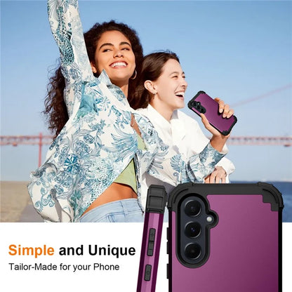 L-Style For Samsung Galaxy A55 5G Case Anti-Scratch PC + Silicone Phone Cover