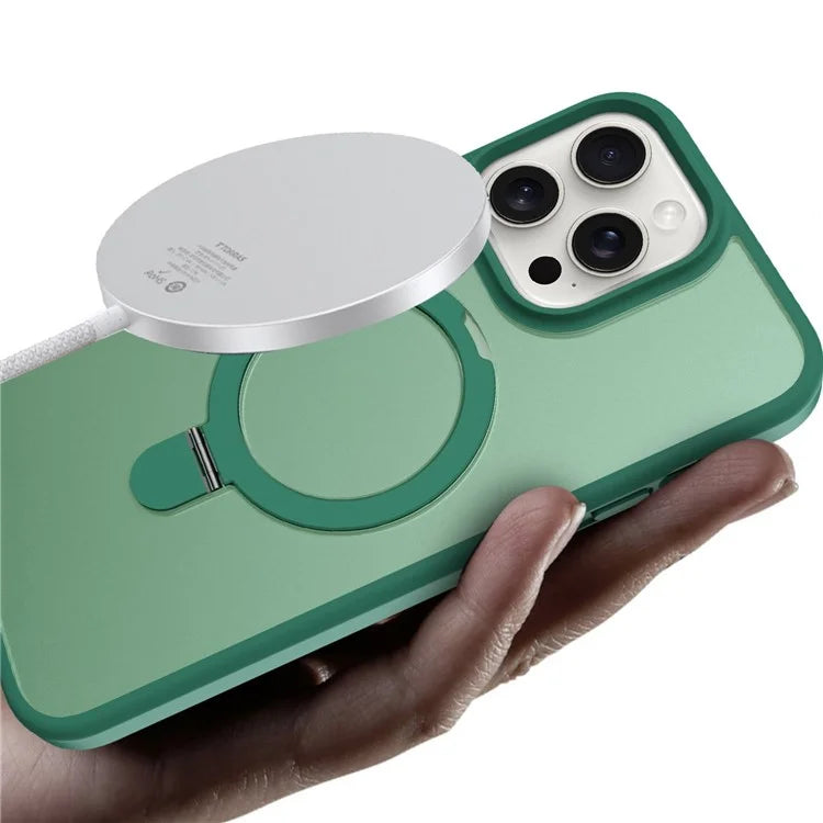 For iPhone 14 Pro Magnetic Case PC+TPU Phone Case with Camera Lens Protector Set