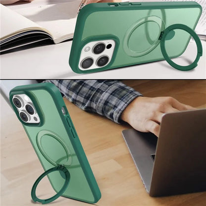 For iPhone 14 Pro Magnetic Case PC+TPU Phone Case with Camera Lens Protector Set