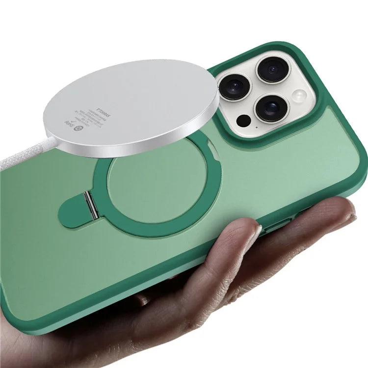 For iPhone 14 Pro Magnetic Case PC+TPU Phone Case with Camera Lens Protector Set