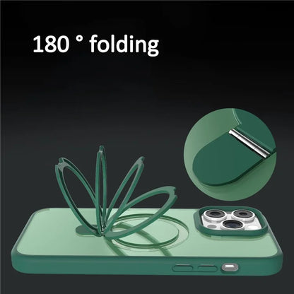 For iPhone 14 Pro Magnetic Case PC+TPU Phone Case with Camera Lens Protector Set