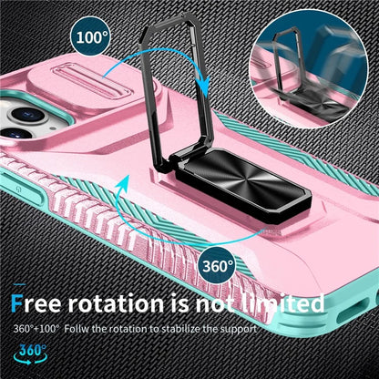 For iPhone 11 Pro Case PC+TPU Phone Cover Sliding Camshield Holder