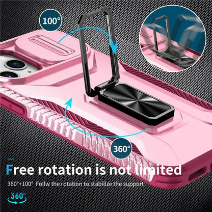 For iPhone 11 Pro Case PC+TPU Phone Cover Sliding Camshield Holder