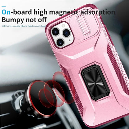 For iPhone 11 Pro Case PC+TPU Phone Cover Sliding Camshield Holder