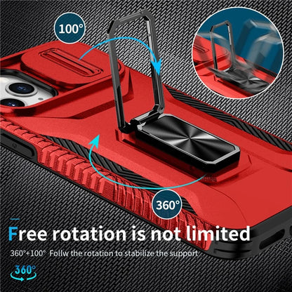For iPhone 11 Pro Case PC+TPU Phone Cover Sliding Camshield Holder