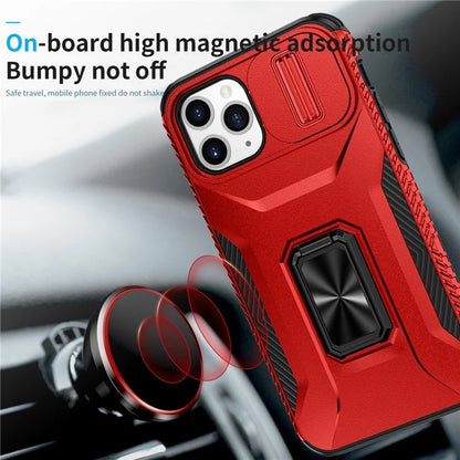 For iPhone 11 Pro Case PC+TPU Phone Cover Sliding Camshield Holder