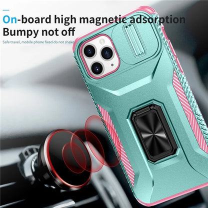 For iPhone 11 Pro Case PC+TPU Phone Cover Sliding Camshield Holder