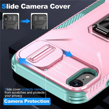 For iPhone XR Case TPU+PC Ring Kickstand Phone Cover Support Magnetic Car Mount