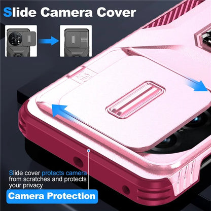 For OnePlus 11 5G Case TPU+PC Ring Kickstand Lens Lid Phone Cover