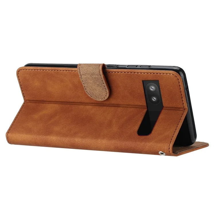 For Google Pixel 8a Case Anti-Scratch Phone Shell Imprinted Leather Wallet Stand Cover
