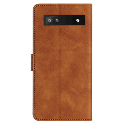 For Google Pixel 8a Case Anti-Scratch Phone Shell Imprinted Leather Wallet Stand Cover