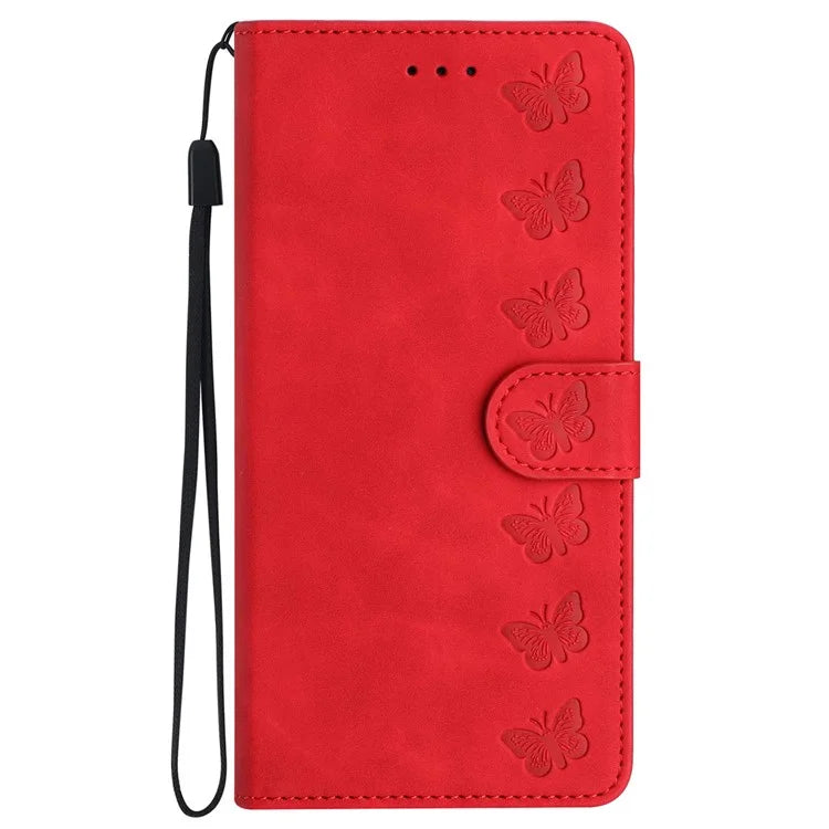 For Google Pixel 8a Case Anti-Scratch Phone Shell Imprinted Leather Wallet Stand Cover