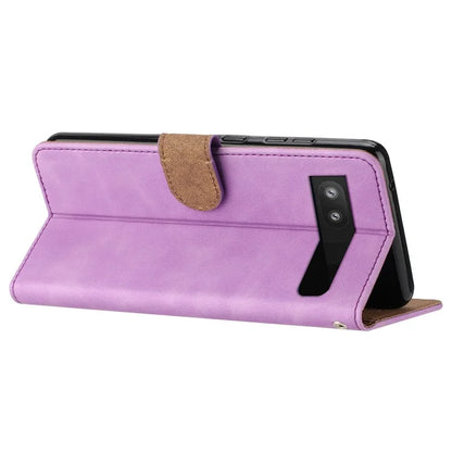 For Google Pixel 8a Case Anti-Scratch Phone Shell Imprinted Leather Wallet Stand Cover
