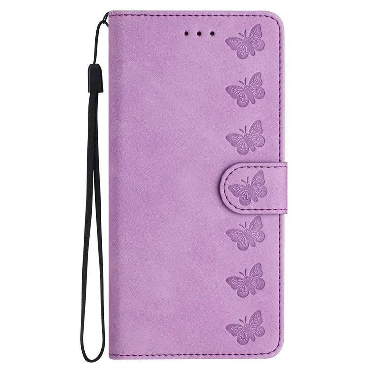 For Google Pixel 8a Case Anti-Scratch Phone Shell Imprinted Leather Wallet Stand Cover