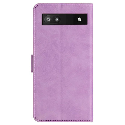 For Google Pixel 8a Case Anti-Scratch Phone Shell Imprinted Leather Wallet Stand Cover