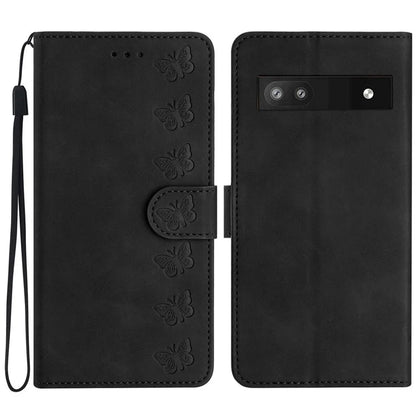 For Google Pixel 8a Case Anti-Scratch Phone Shell Imprinted Leather Wallet Stand Cover