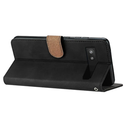 For Google Pixel 8a Case Anti-Scratch Phone Shell Imprinted Leather Wallet Stand Cover