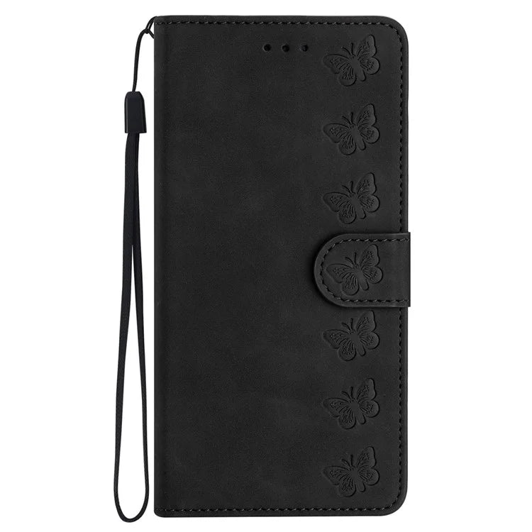 For Google Pixel 8a Case Anti-Scratch Phone Shell Imprinted Leather Wallet Stand Cover