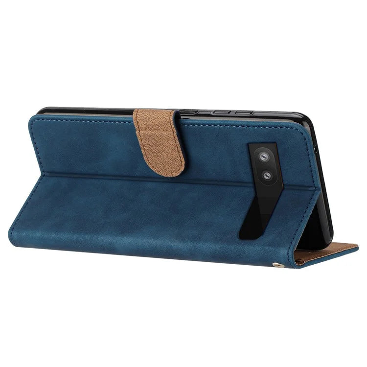 For Google Pixel 8a Case Anti-Scratch Phone Shell Imprinted Leather Wallet Stand Cover