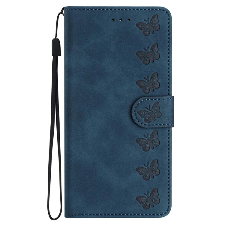 For Google Pixel 8a Case Anti-Scratch Phone Shell Imprinted Leather Wallet Stand Cover