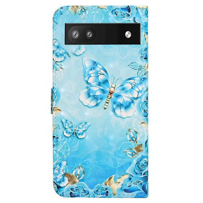 For Google Pixel 8a Mobile Phone Case 3D Pattern Printing Leather Cover