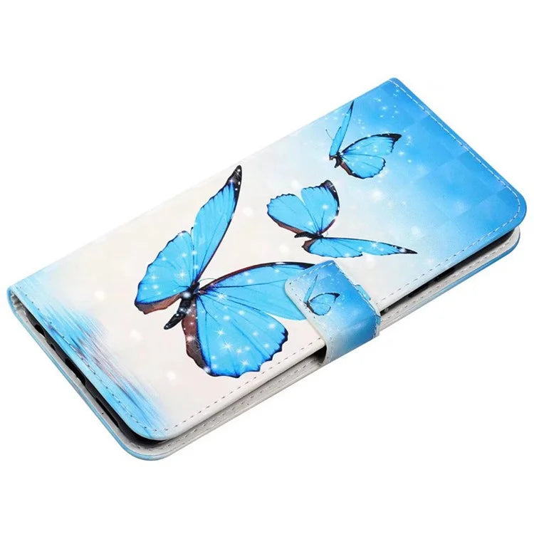 For Google Pixel 8a Mobile Phone Case 3D Pattern Printing Leather Cover
