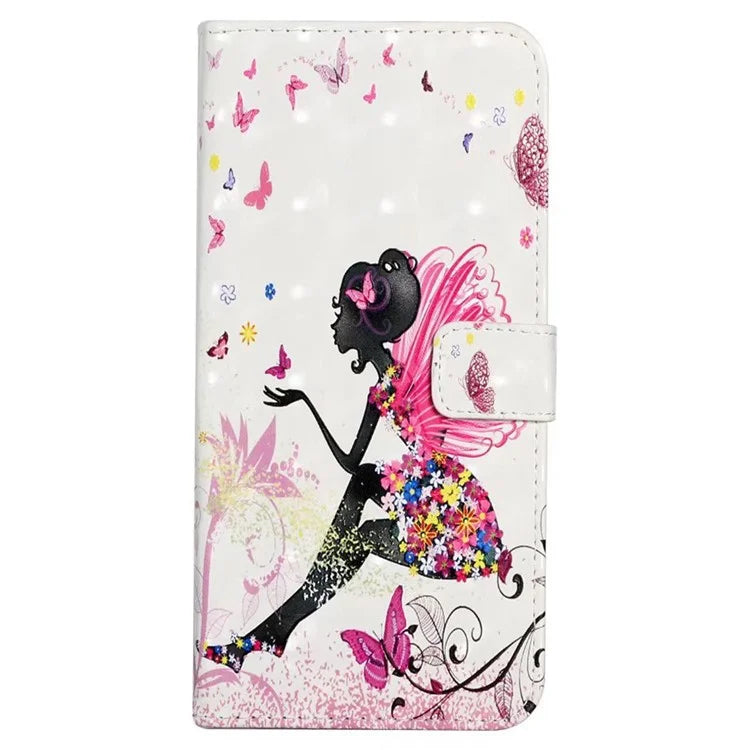 For Google Pixel 8a Mobile Phone Case 3D Pattern Printing Leather Cover