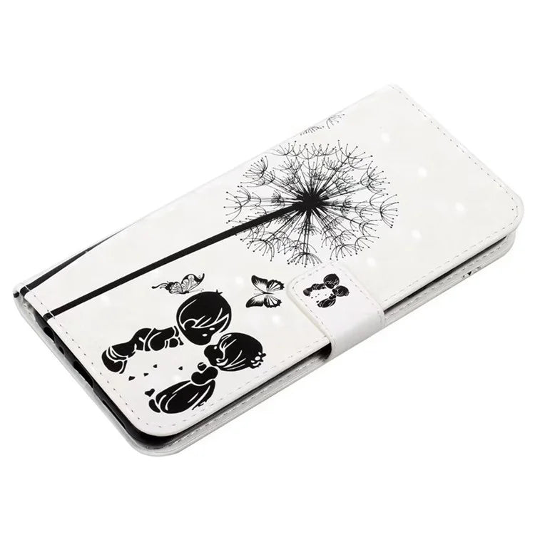 For Google Pixel 8a Mobile Phone Case 3D Pattern Printing Leather Cover