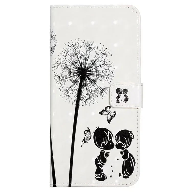For Google Pixel 8a Mobile Phone Case 3D Pattern Printing Leather Cover