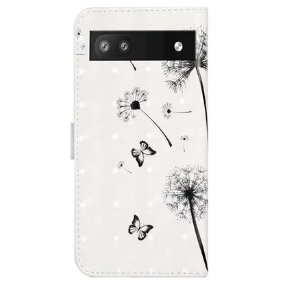 For Google Pixel 8a Mobile Phone Case 3D Pattern Printing Leather Cover