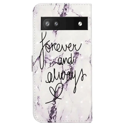 For Google Pixel 8a Mobile Phone Case 3D Pattern Printing Leather Cover